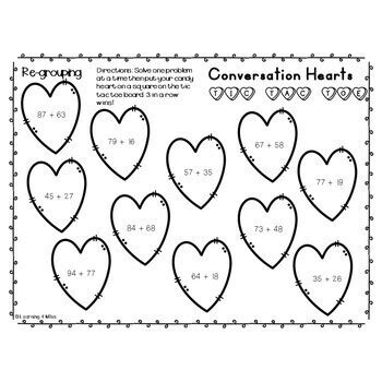 Conversation Heart Math Activities Ndash Supplyme Conversation Hearts Math - Conversation Hearts Math