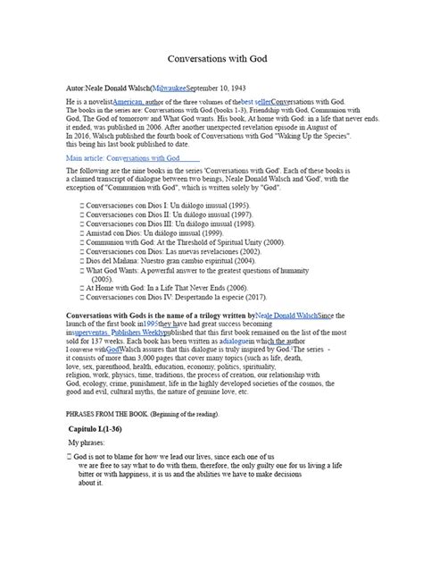 Conversations With God Pdf