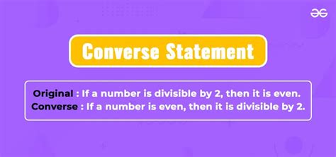 Converse Of A Statement
