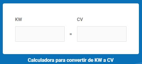 Conversão Kw Cv