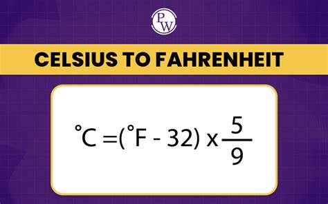 Convert Celsius To Fahrenheit Equation