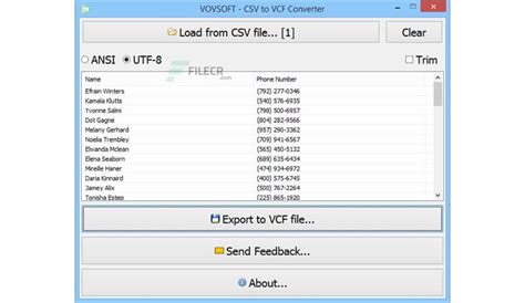Convert Csv To Vcf