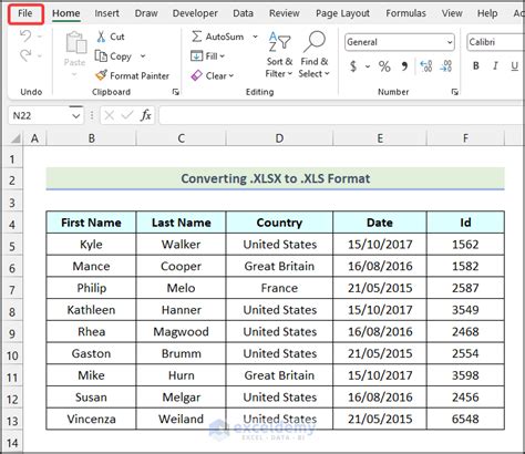 Convert Excel Document Into