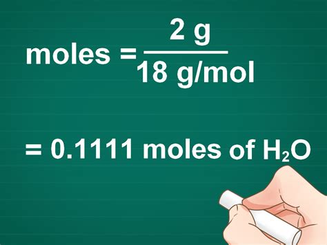 Convert Into Mole 20 Gram Of Water