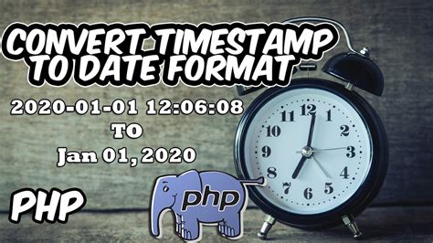 convert timestamp to date php php timestamp to date online