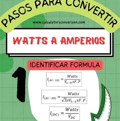 Convertir Watts A Amperios