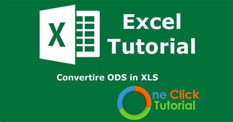 convertire file ods in excel