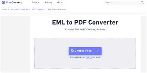 convertire file pdf in eml