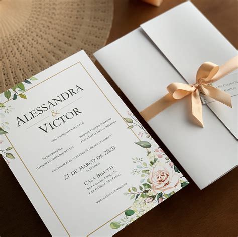 Convite De Casamento Modelo