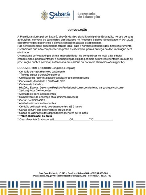 Convocação
