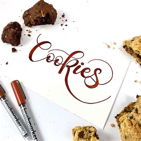cookie calligraphy