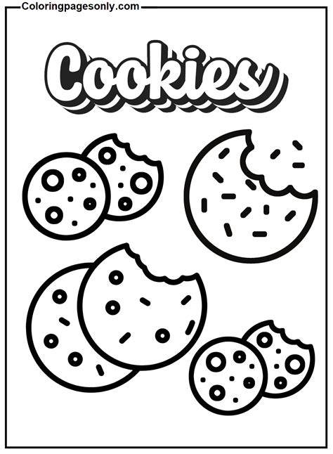 cookie coloring pages
