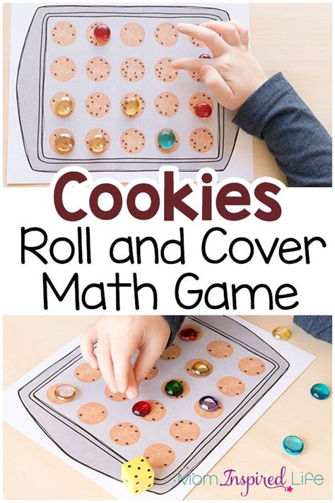 Cookie Math Game A Roll And Cover Free Cookies Math - Cookies Math