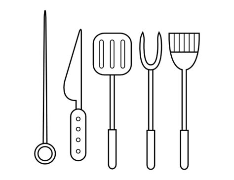 Cooking Utensils Coloring Page Ultra Coloring Pages Cooking Utensils Coloring Pages - Cooking Utensils Coloring Pages