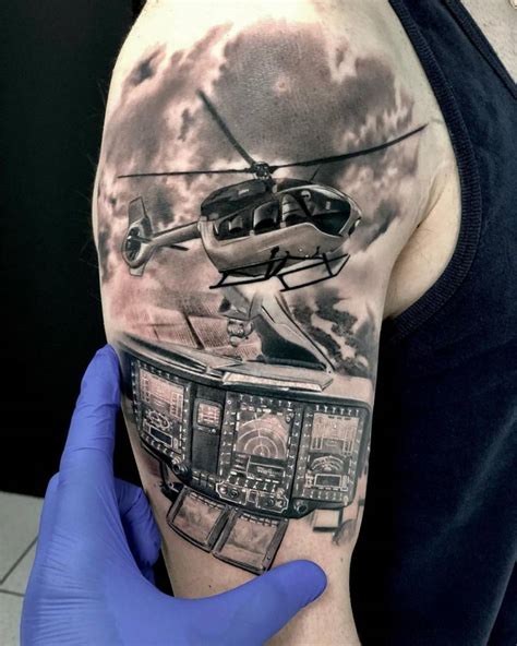 Cool Helicopter Tattoos