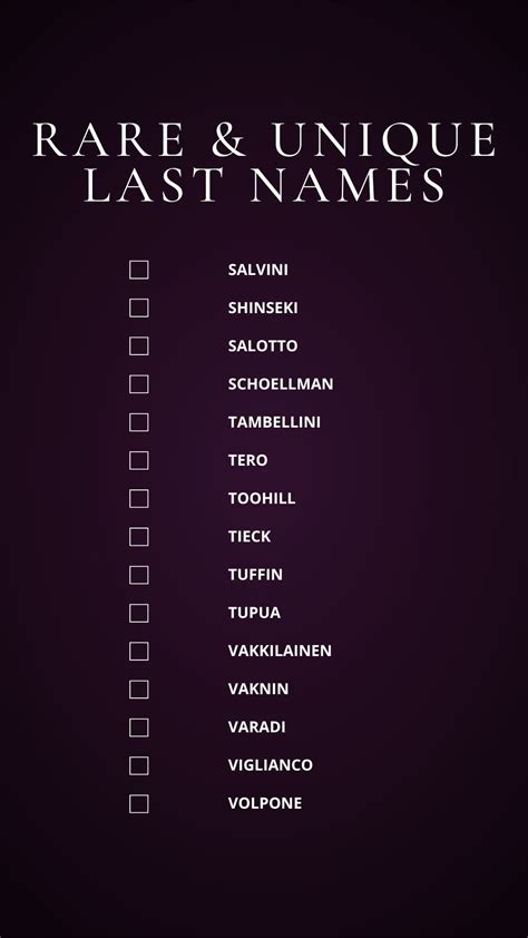 Cool Last Names