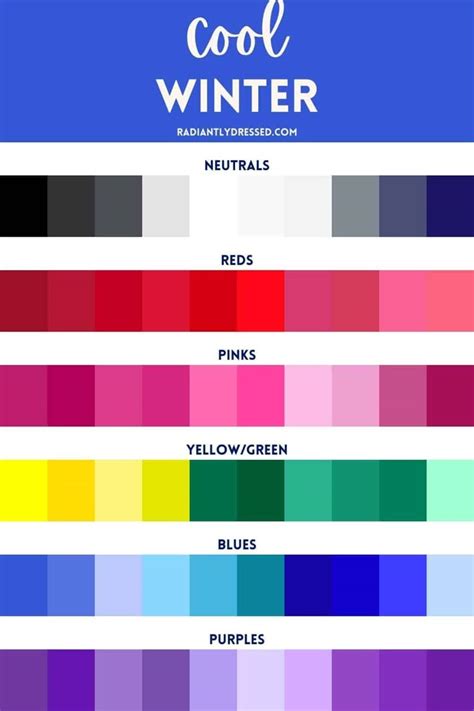 cool winter colors