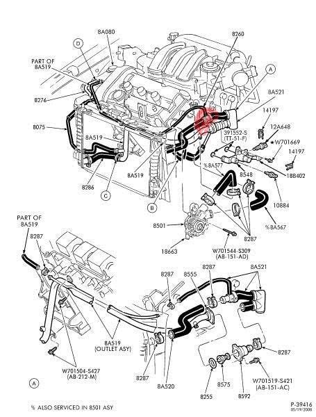 Read Cooling System Hose Routing For 2000 Fford Ranger 4 0 