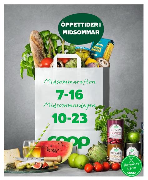 coop öppettider bromma