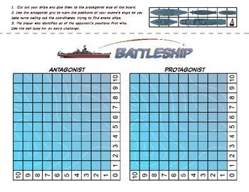 Coordinate Battleship All Four Quadrants Interactive Maths Math Battleship - Math Battleship