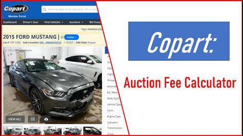 Copart Fee Calculator Calculate Your Total Copart Fees Copart Fee Calculator - Copart Fee Calculator