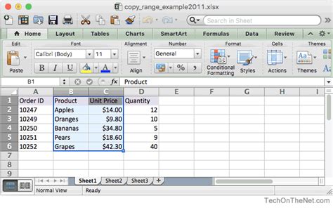 copy MS Excel 2011 2024 