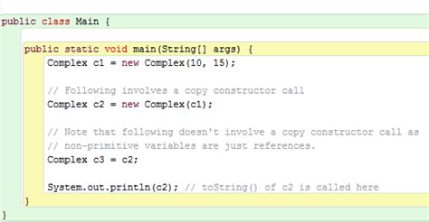 Copy Constructor In Java
