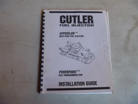 Read Copy Manual Instructions For Cutler Fuel Injection 