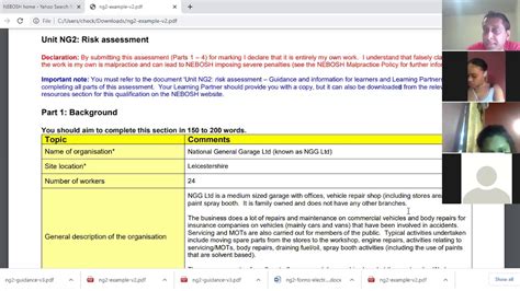 Read Online Copy Of Nebosh Practical Exam 