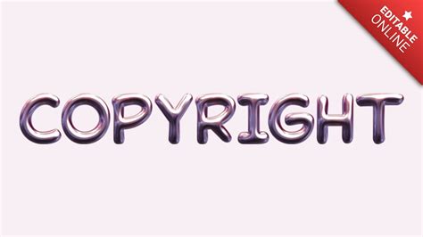 copyright text generator