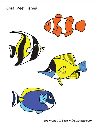 Coral Reef Fishes Free Printable Templates Amp Coloring Fish Picture For Colouring - Fish Picture For Colouring