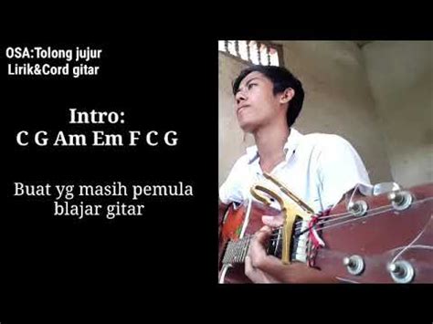 CORD JUJUR - Kunci Gitar dan Lirik Lagu Radja - Jujur - Tribun