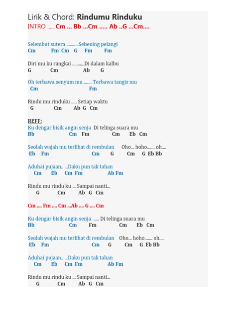 CORD RINDUKU - RINDUKU CHORDS by D'Paspor @