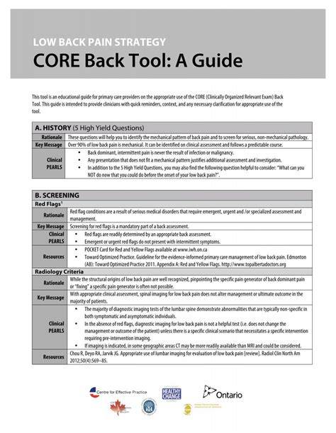 Core Back Tool