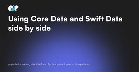 Core Data In Swift Data Storage And Management Fo