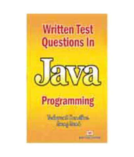 Core Java Written Test Questions Answers