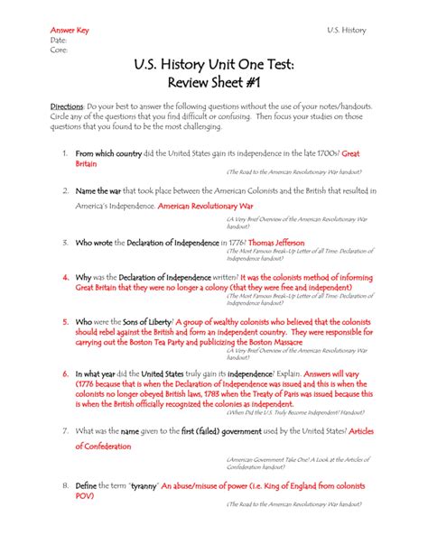 Read Online Core Resources And Tests The Americans A History Unit 1 