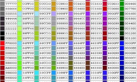 Cores Em Hexadecimal