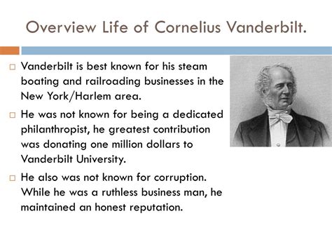 cornelius vanderbilt biography summary example