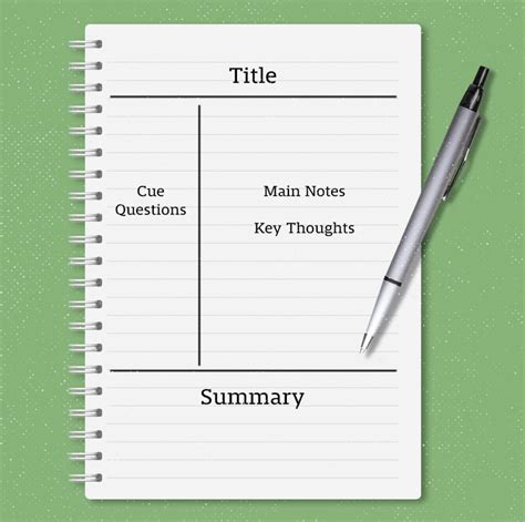 Cornell Notes Notebook