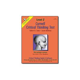 Read Cornell Critical Thinking Test Answer Sheer For Level X Or Level Z 