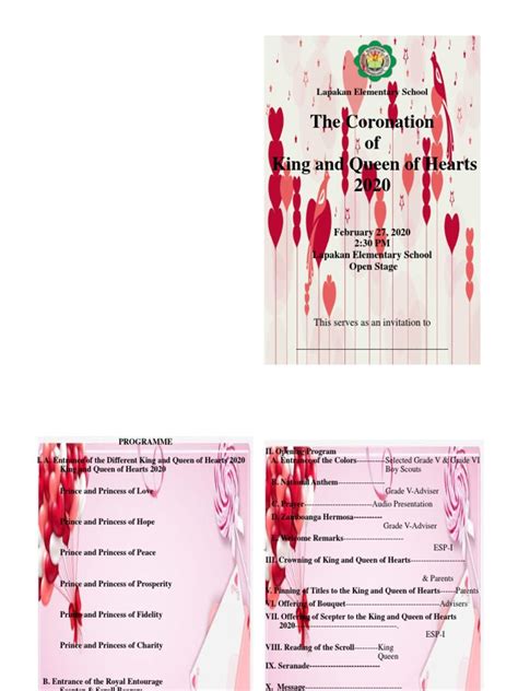 Coronation Programme Pdf