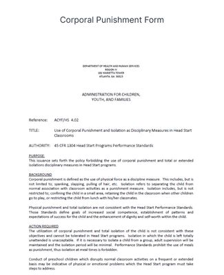 Corporal Punishment Papers