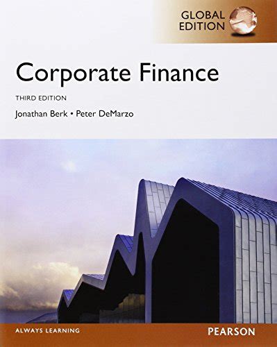 Corporate Finance 3rd Edition Pearson Series In Finance