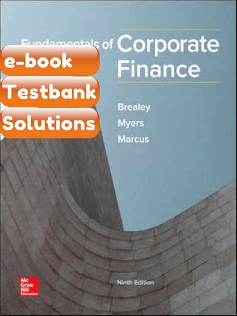 Corporate Finance 9th Edition Solution