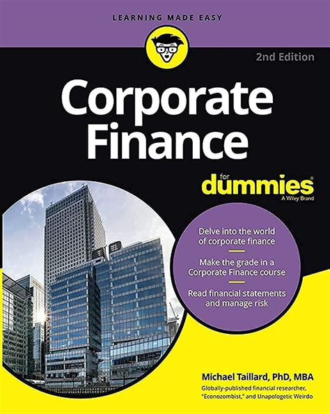 Corporate Finance Dummies Michael Taillard