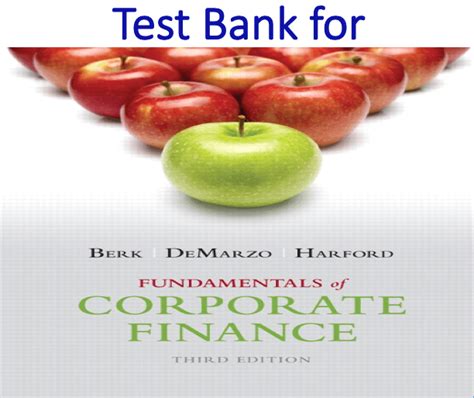Read Corporate Finance 3Rd Edition Test Banks 