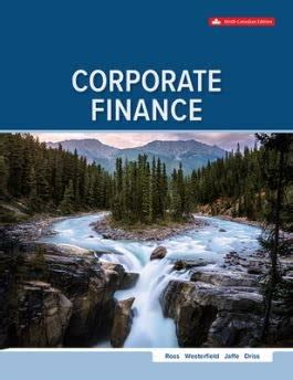 Full Download Corporate Finance Stephen Ross 9Th Edition Solutions 