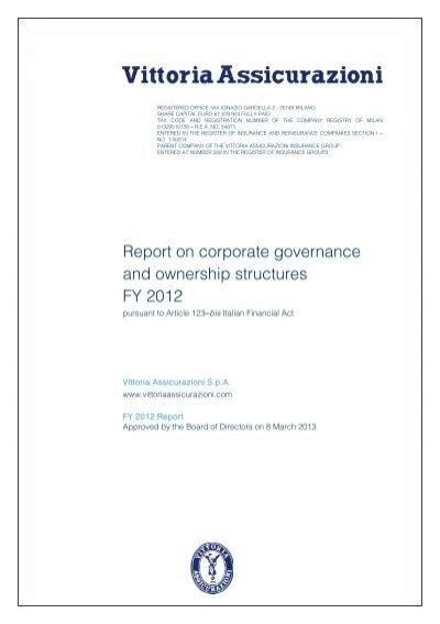 Read Online Corporate Governance And Ownership Structure Report For Fy 