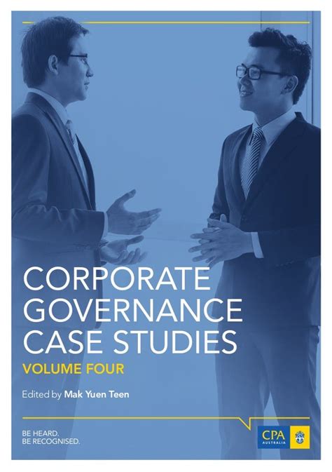 Full Download Corporate Governance Case Studies 
